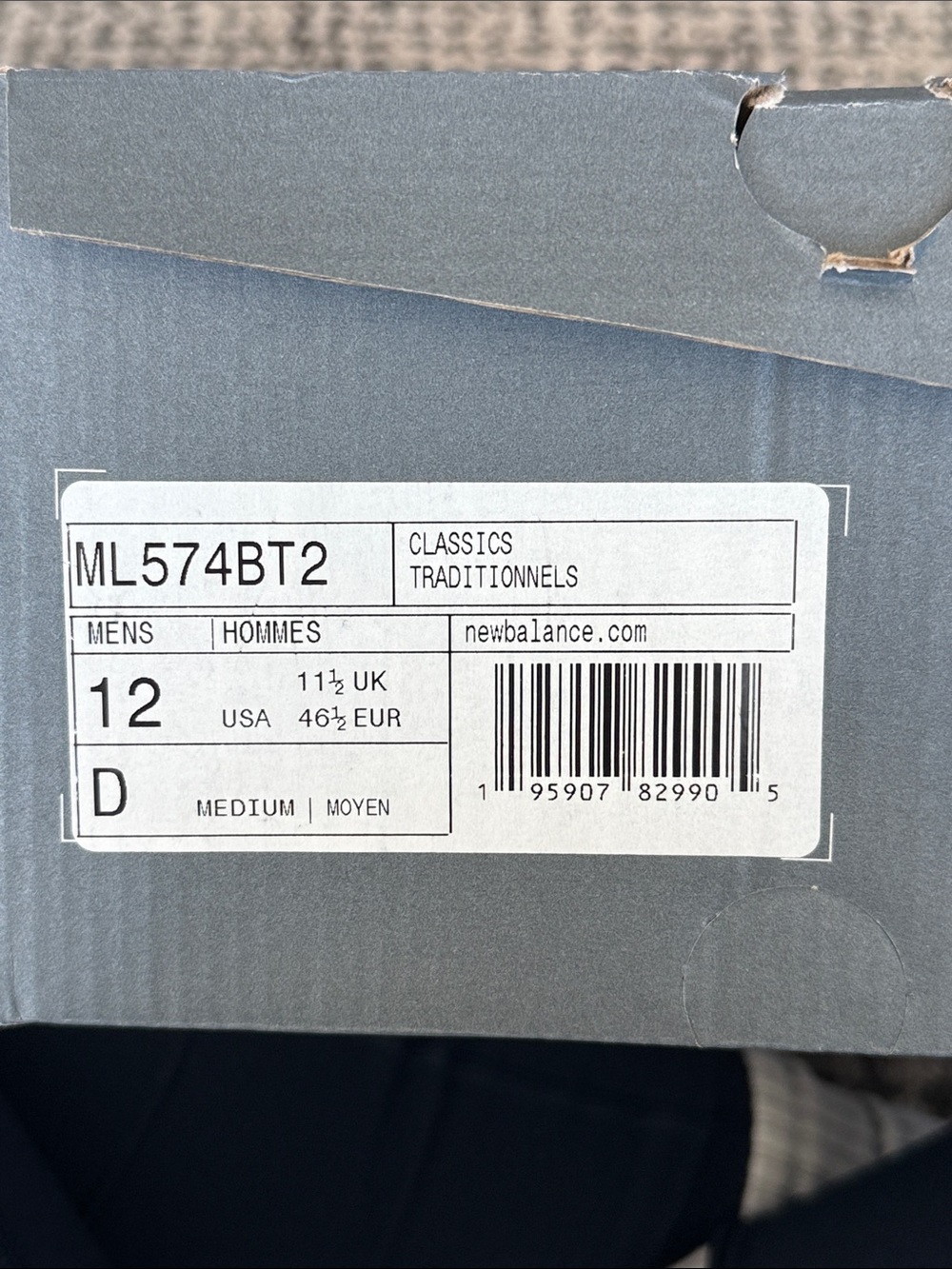 New Balance 574 Men's Sneakers in Orange and White - Picture 7 of 7